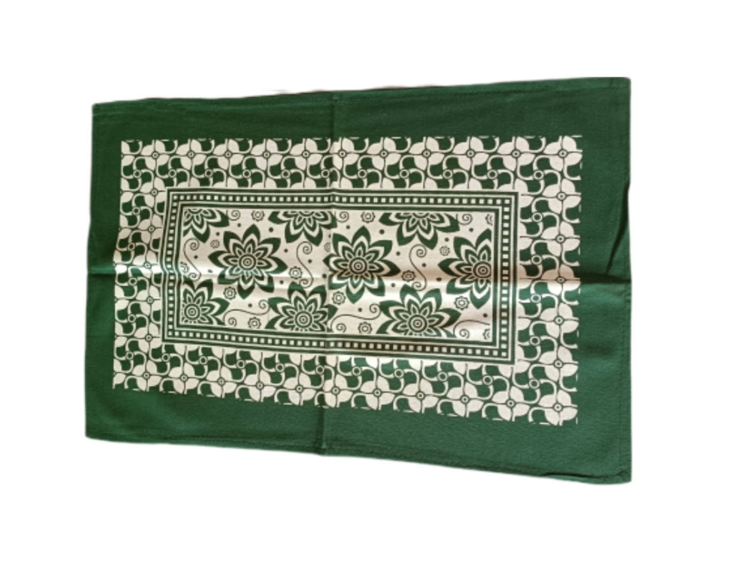 premium green floral rectangular pillow covers (set of 2) – soft fabric | 18x26 inch | elegant home decor by welfabrico overseas