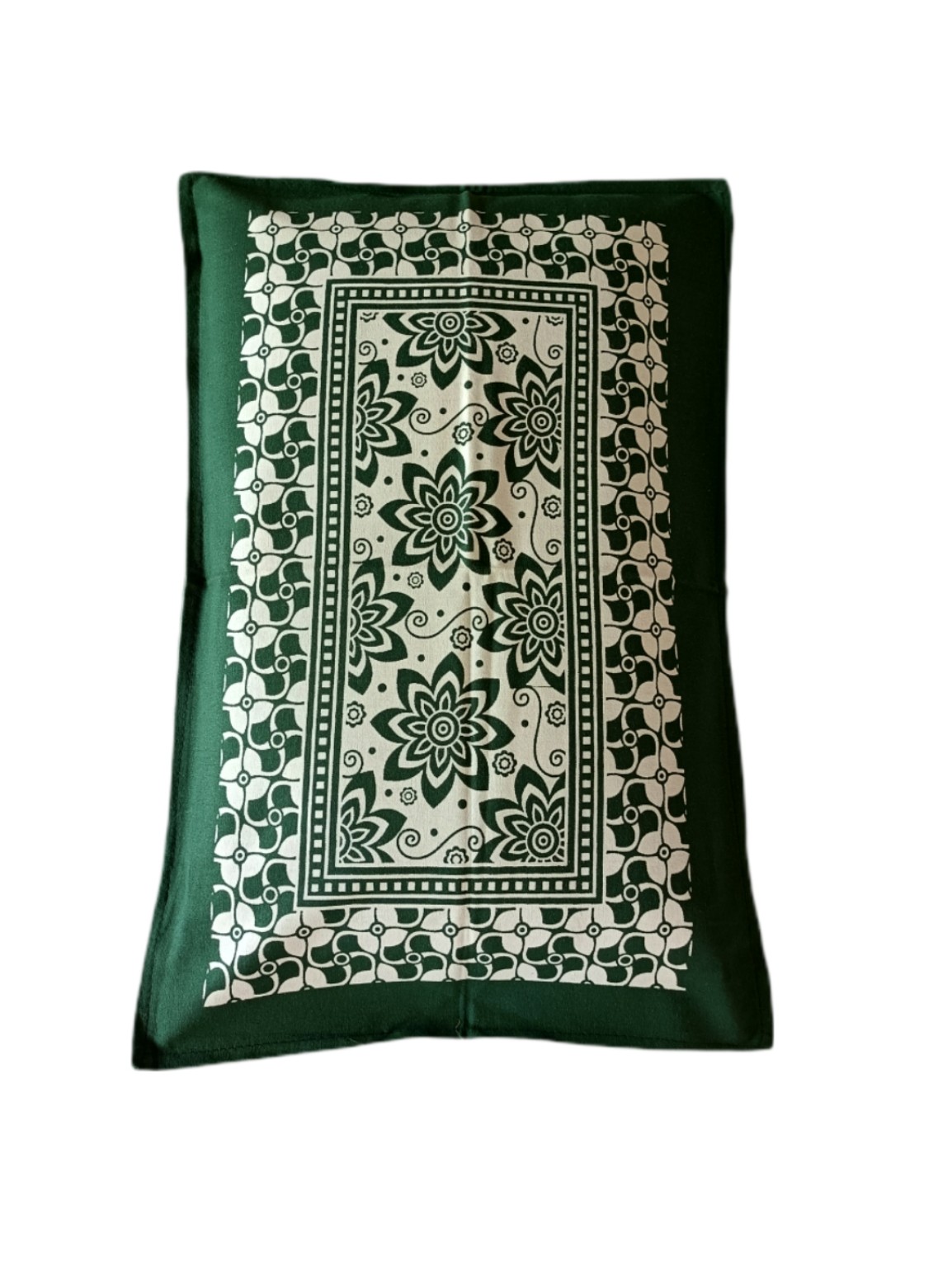 premium green floral rectangular pillow covers (set of 2) – soft fabric | 18x26 inch | elegant home decor by welfabrico overseas