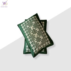 premium green floral rectangular pillow covers (set of 2) – soft fabric | 18x26 inch | elegant home decor by welfabrico overseas